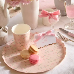Pastel Velvet Bow Place Cards (x 6)>Meri Meri Online