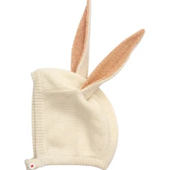 Peach Sparkle Bunny Baby Bonnet><noscript><img width=