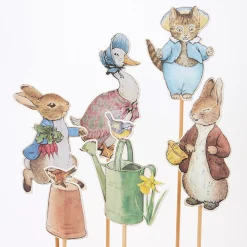 Peter Rabbit™ & Friends Cake Toppers (x 6)>Meri Meri Fashion