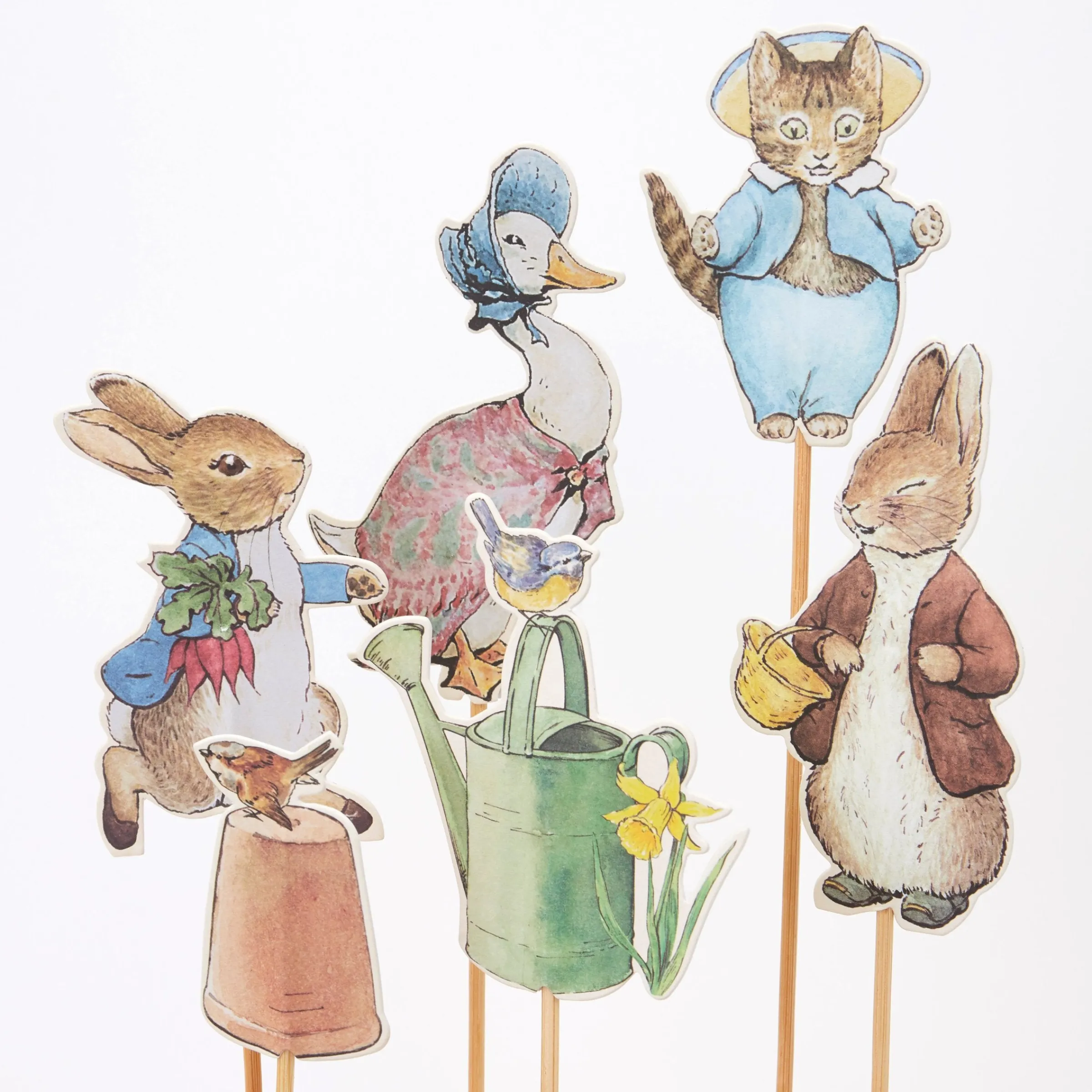 Peter Rabbit™ & Friends Cake Toppers (x 6)>Meri Meri Fashion