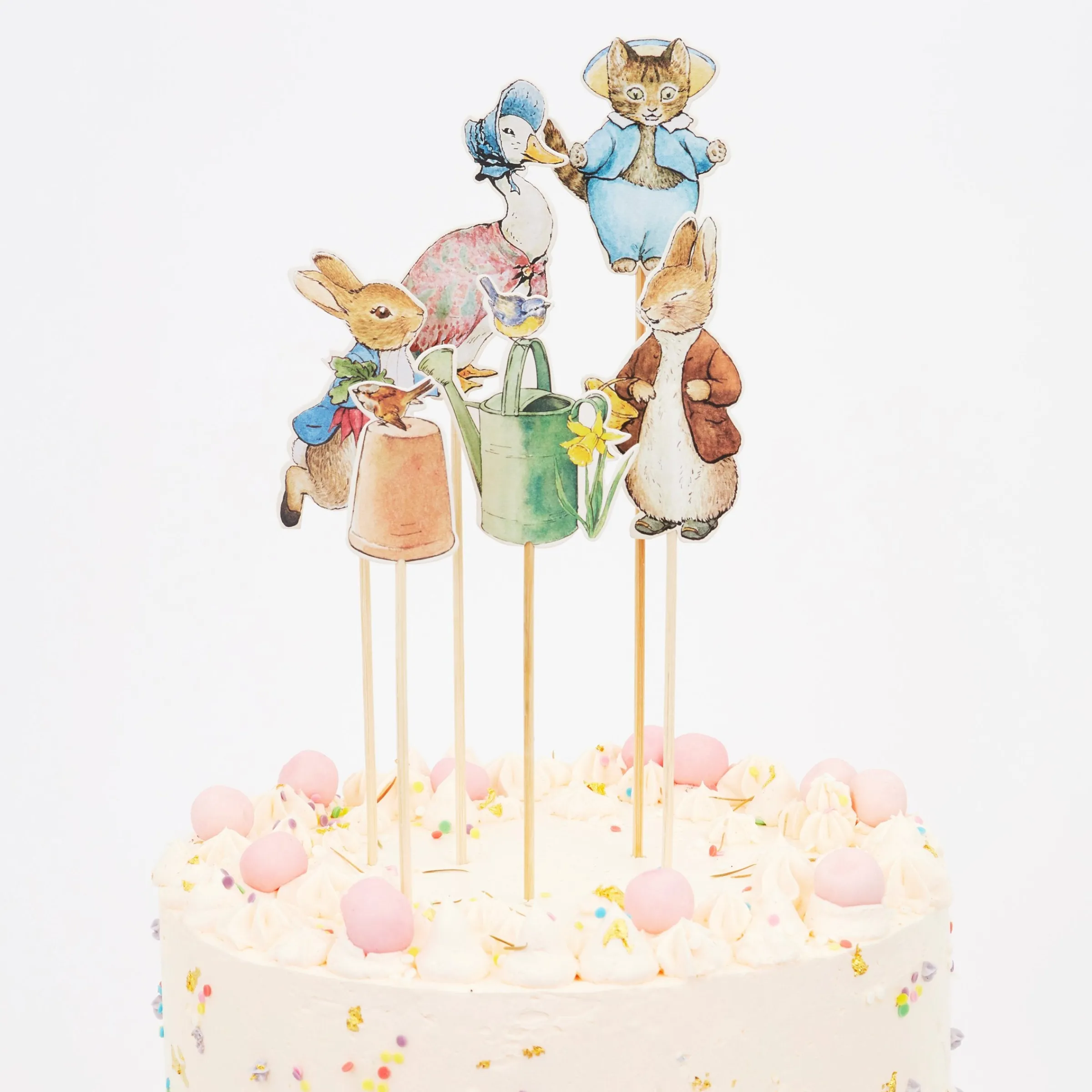 Peter Rabbit™ & Friends Cake Toppers (x 6)>Meri Meri Fashion