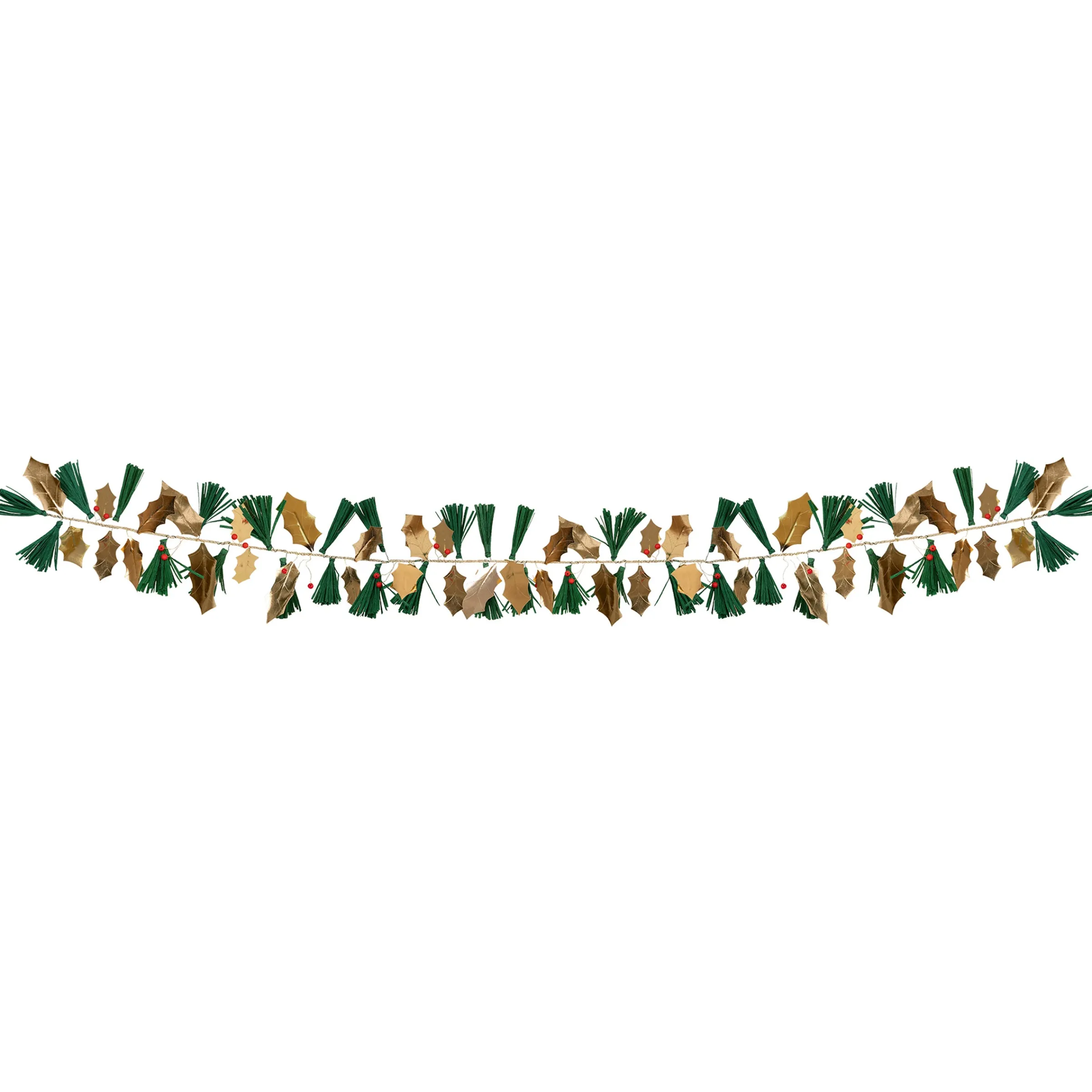 Pine Needles & Golden Holly Garland>Meri Meri Outlet
