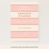 Pink Cabana Stripe Download & Print Invitation>Meri Meri Discount