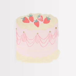 Pink Cake Napkins (x 16)>Meri Meri Fashion