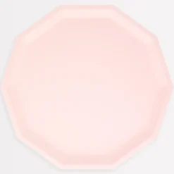 Pink Decagon Compostable Dinner Plates (x 8)>Meri Meri Sale