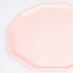 Pink Decagon Compostable Dinner Plates (x 8)><noscript><img width=