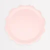 Pink Decorative Edge Compostable Side Plates (x 8)>Meri Meri Clearance