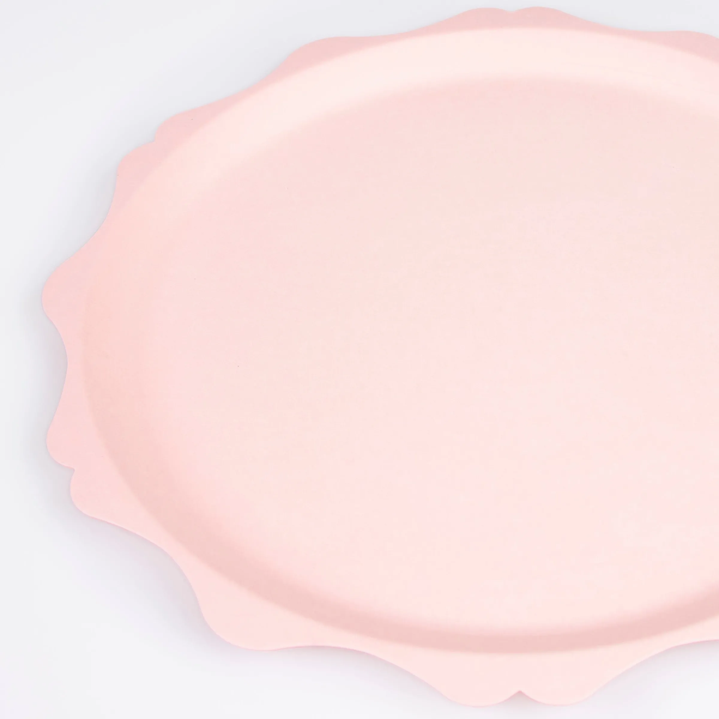 Pink Decorative Edge Compostable Dinner Plates (x 8)>Meri Meri Hot
