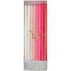 Pink Glitter Candles (x 24)>Meri Meri Outlet