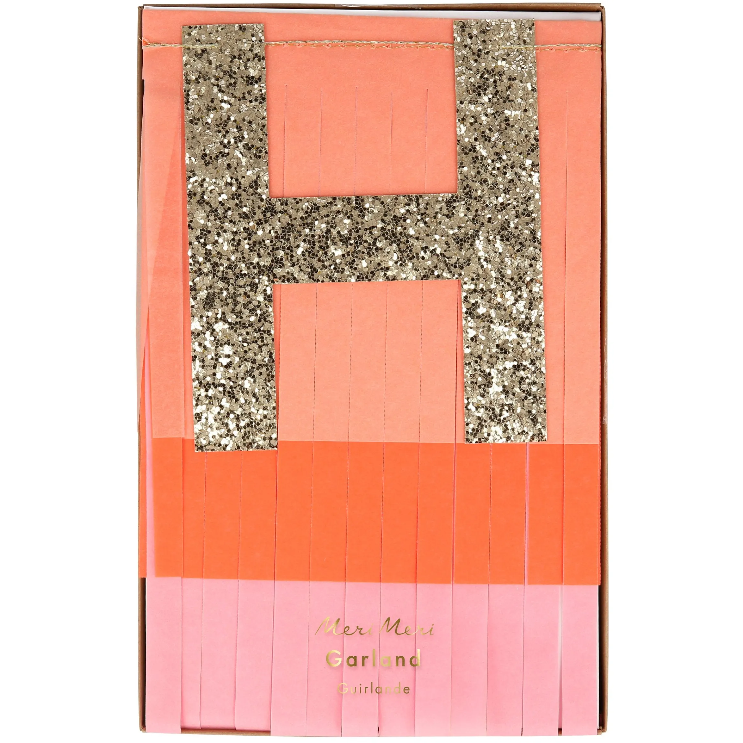 Pink Happy Birthday Fringe Garland Set>Meri Meri Hot