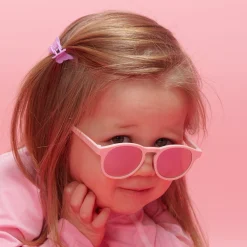 Pink Keyhole Mirrored Lense Sunglasses><noscript><img data-lazyloaded=