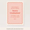 Pink Scallop Download & Print Invitation>Meri Meri Best