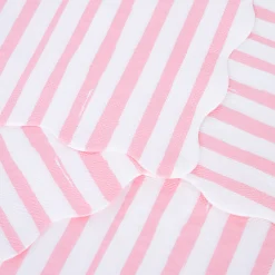 Pink Stripe Large Napkins (x 16)><noscript><img width=