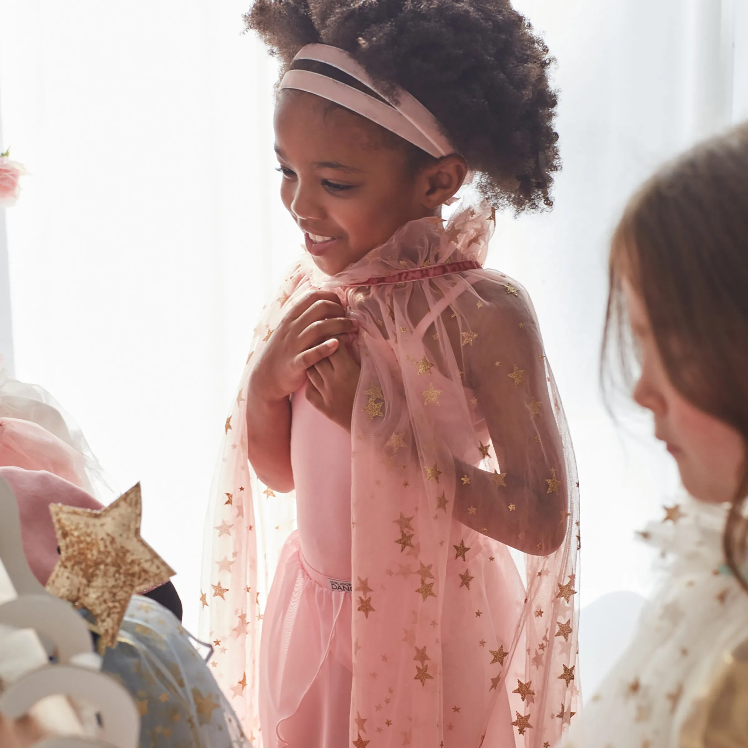 Pink Tulle Star Cape>Meri Meri Discount