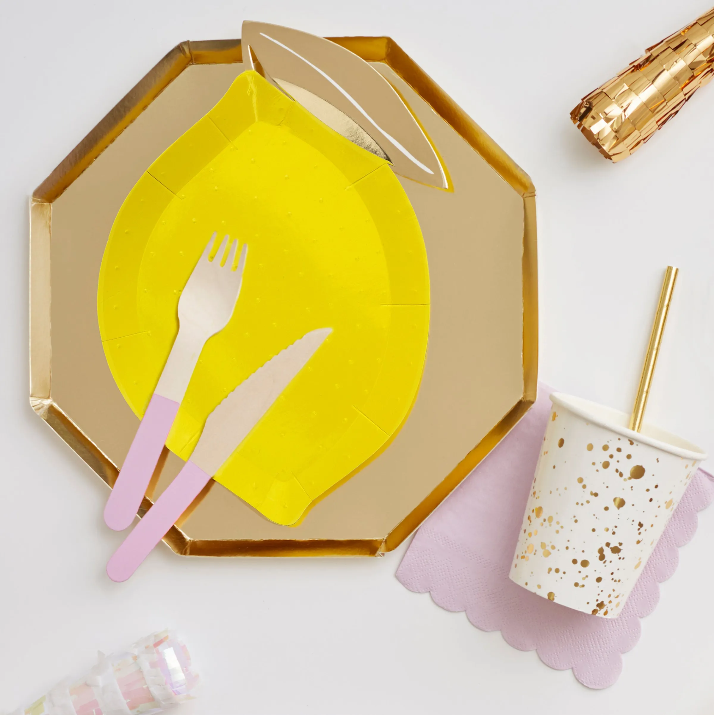 Pink Wooden Cutlery Set (x 24)>Meri Meri Outlet