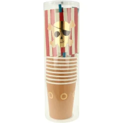 Pirate Cup & Straws Set (x 8)><noscript><img width=