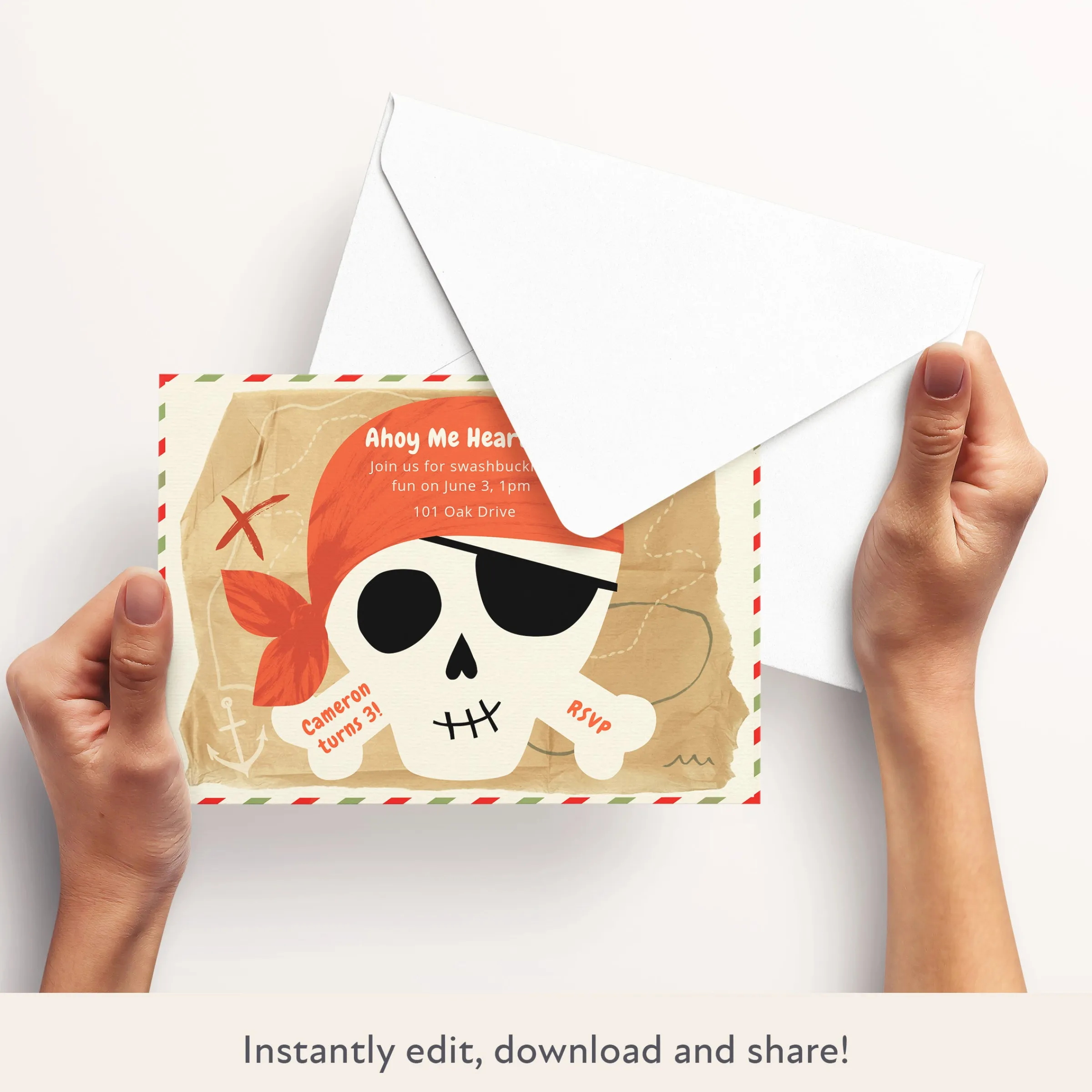 Pirate Download & Print Invitation>Meri Meri Sale
