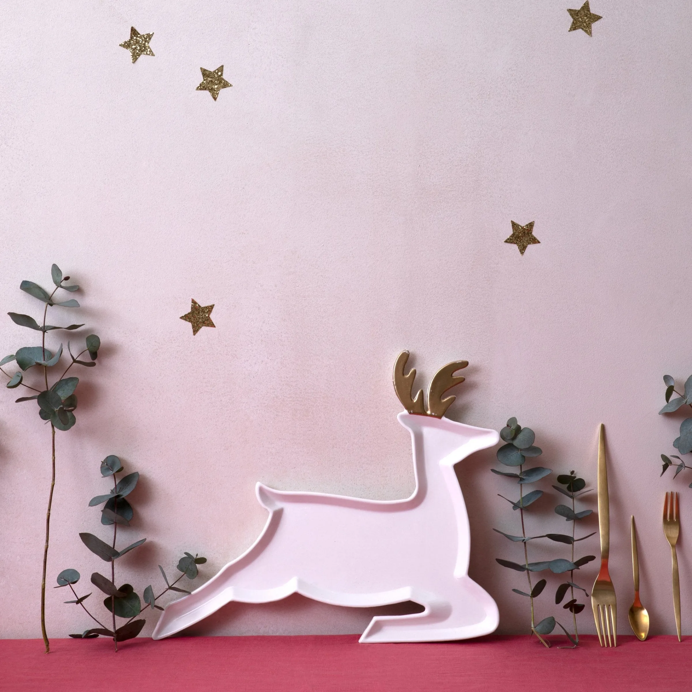 Porcelain Reindeer Plates (x 2)>Meri Meri New