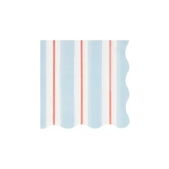 Preppy Stripe Small Napkins (x 16)><noscript><img width=