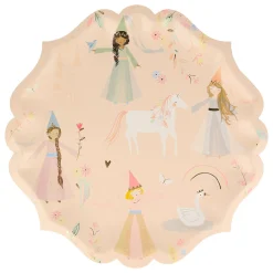 Princess Large Plates (x 8)>Meri Meri Fashion