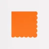 Pumpkin Orange Small Napkins (x 16)>Meri Meri Hot
