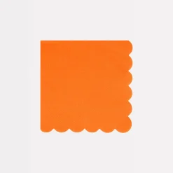 Pumpkin Orange Small Napkins (x 16)>Meri Meri Hot