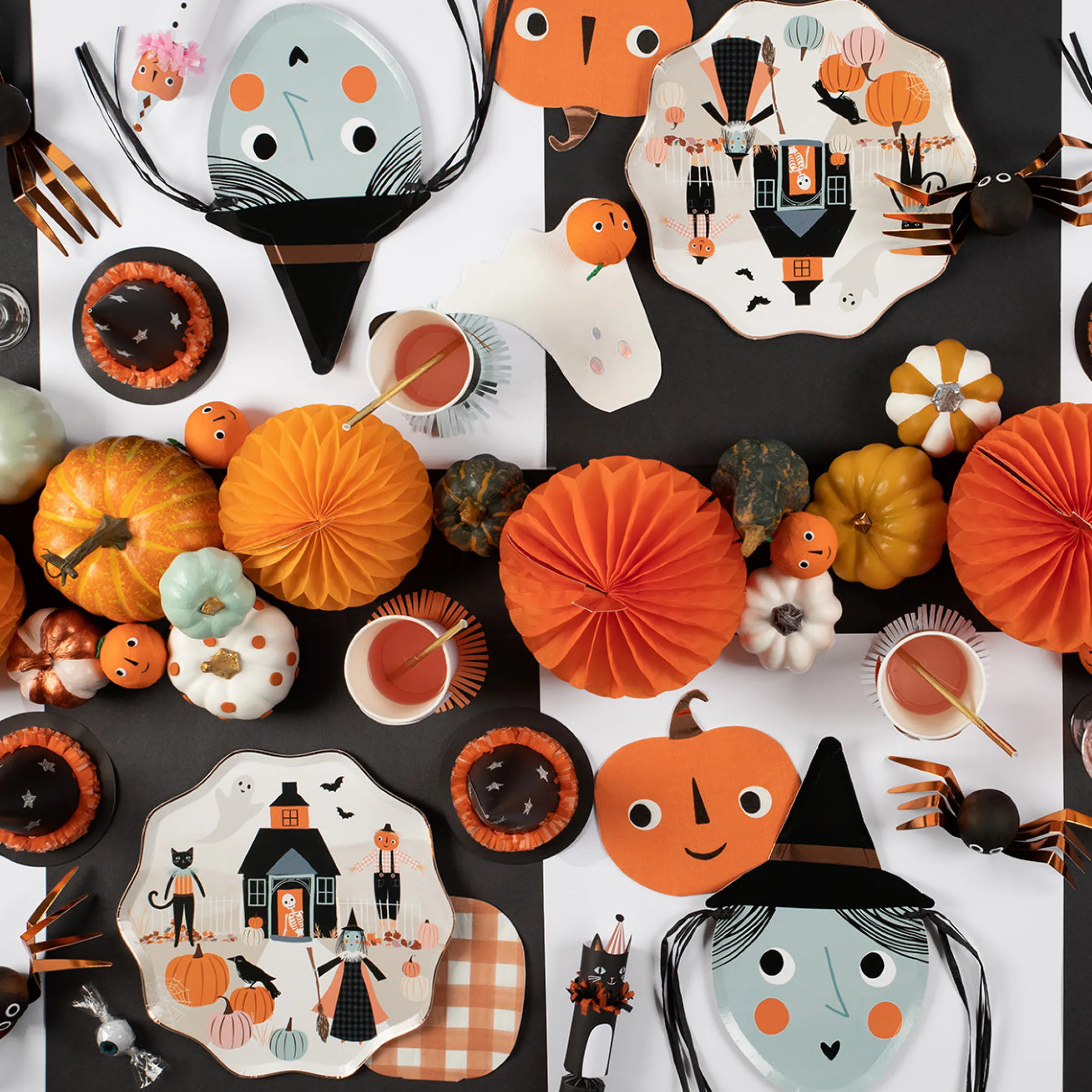 Pumpkin Surprise Balls (x 6)>Meri Meri Fashion