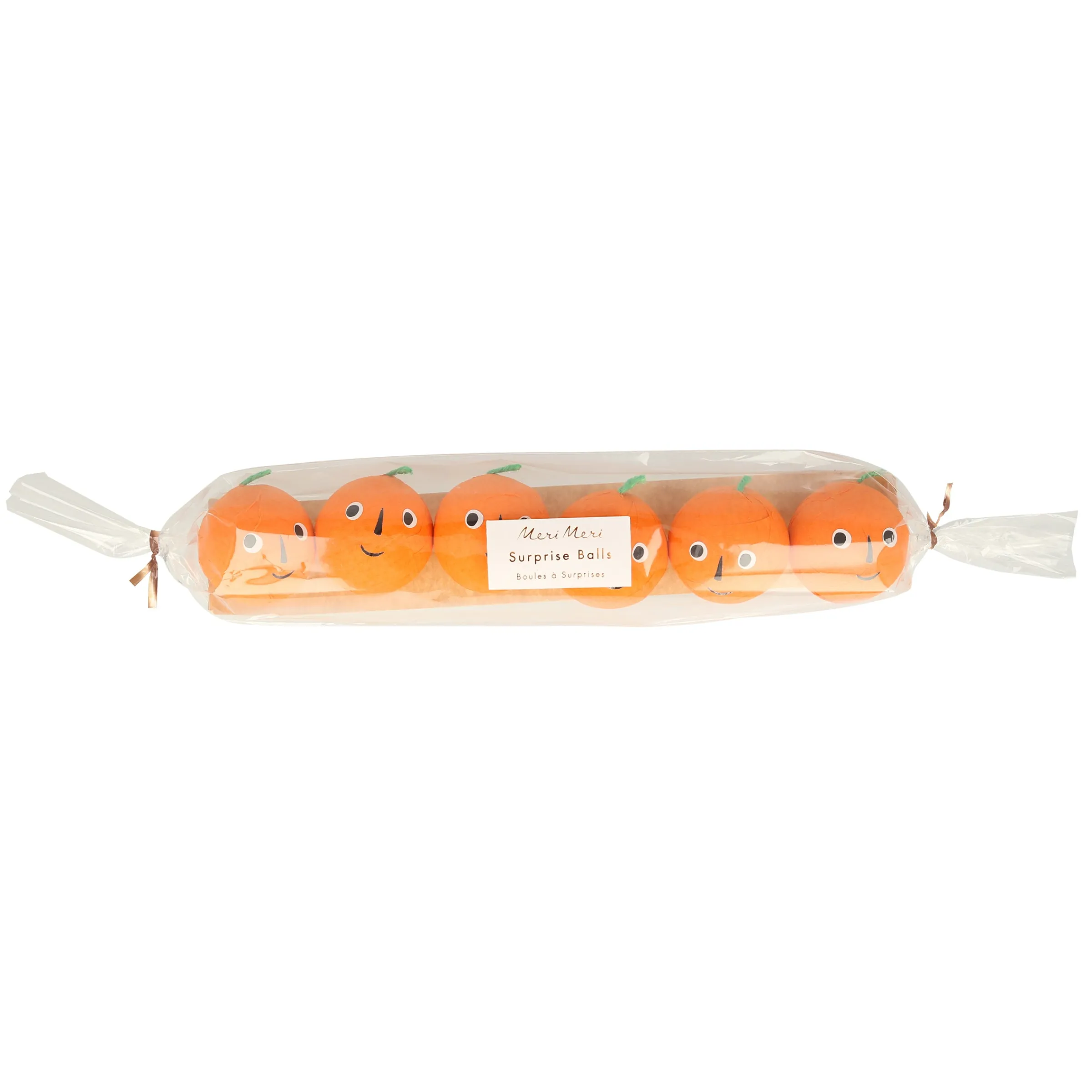 Pumpkin Surprise Balls (x 6)>Meri Meri Fashion
