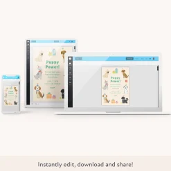 Puppy Download & Print Invitation>Meri Meri Clearance