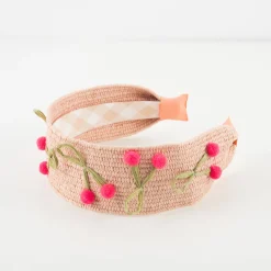 Raffia Headband Cherries>Meri Meri New