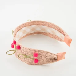 Raffia Headband Cherries><noscript><img width=
