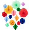 Rainbow Honeycomb Decoration Kit (x 16)>Meri Meri Fashion