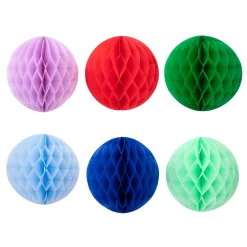 Rainbow Honeycomb Decoration Kit (x 16)><noscript><img width=