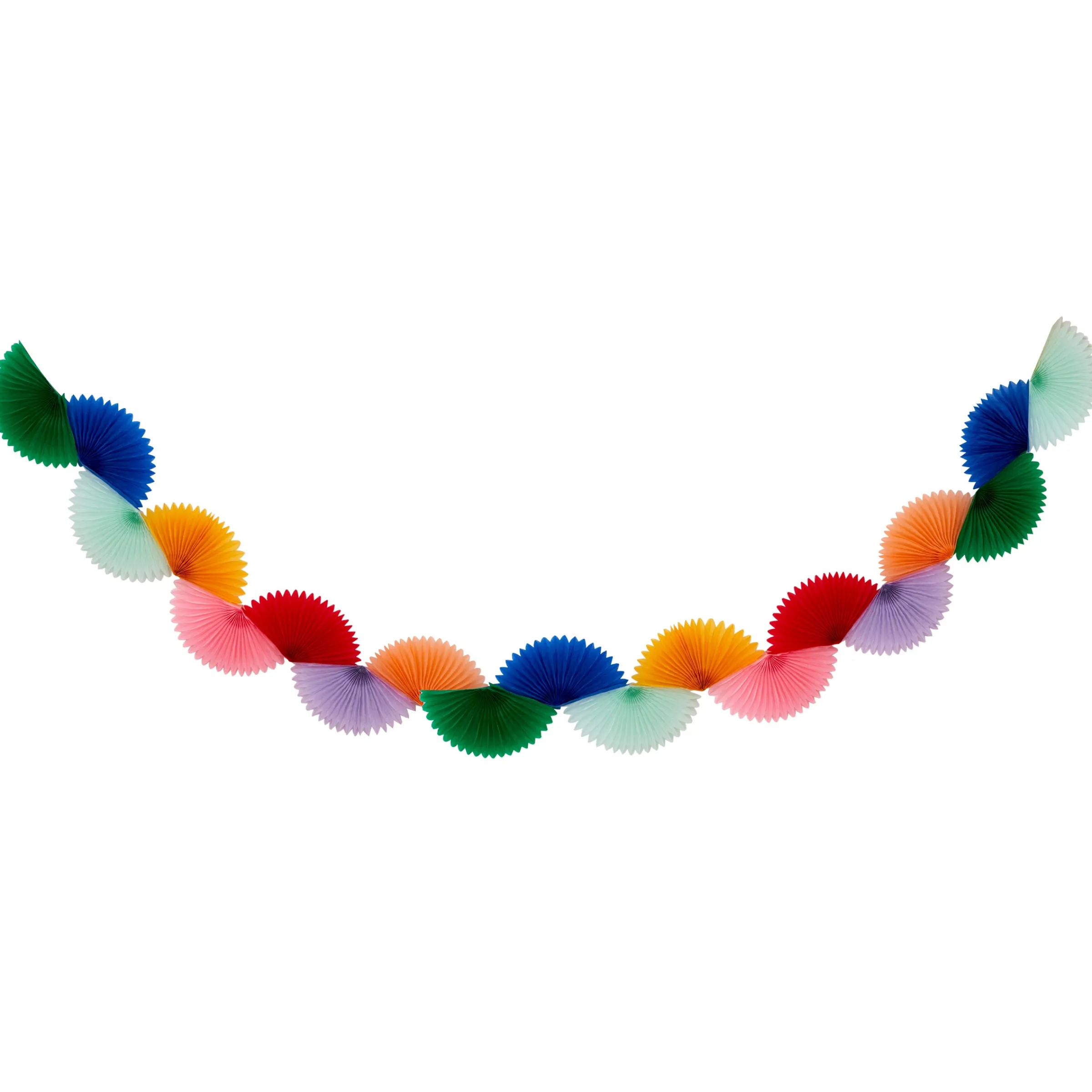Rainbow Honeycomb Fan Garland>Meri Meri Best