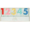 Rainbow Number Acrylic Toppers (x 10)>Meri Meri Best