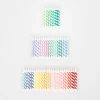 Rainbow Striped Mini Candles (x 50)>Meri Meri Online