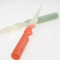 Rainbow Twisted Table Candles (x 8)><noscript><img width=