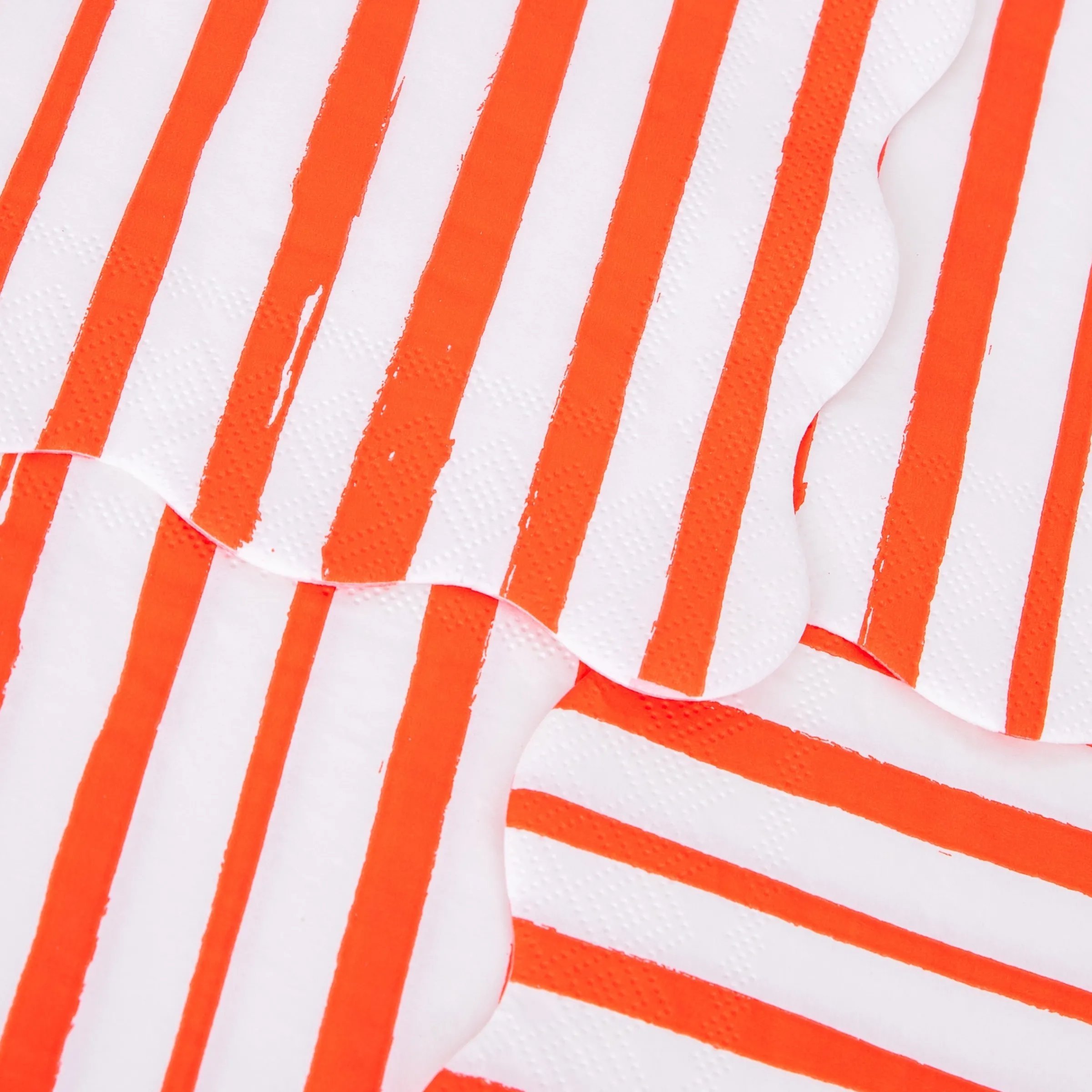 Red Stripe Large Napkins (x 16)>Meri Meri Outlet