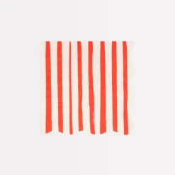 Red Stripe Small Napkins (x 16)>Meri Meri Discount