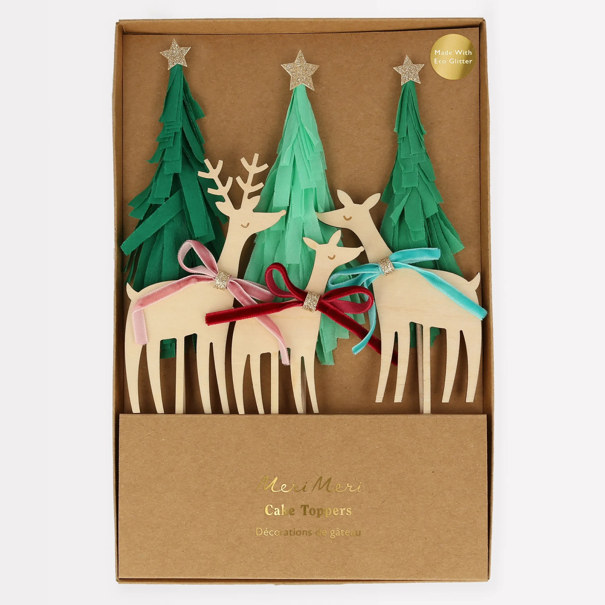 Reindeer Family Cake Toppers (x 6)>Meri Meri Discount