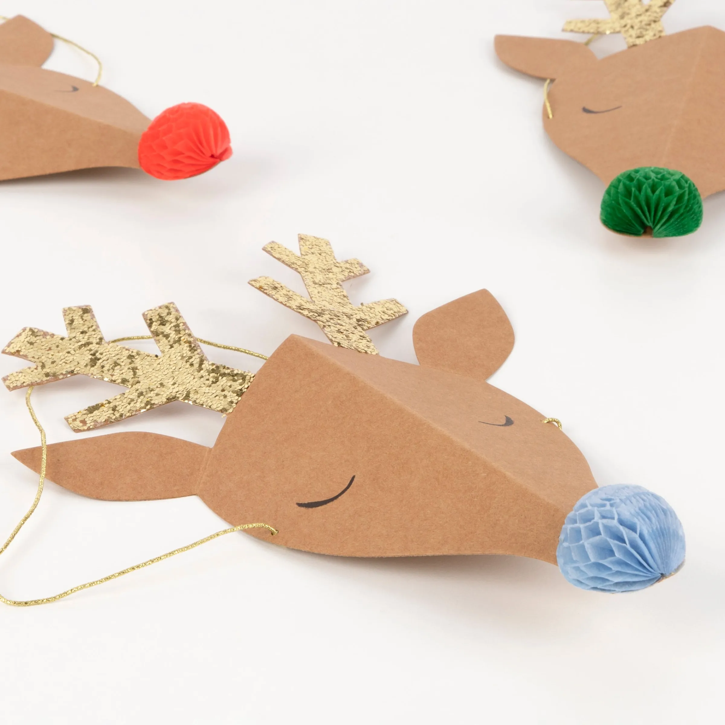 Reindeer Party Hats (x 6)>Meri Meri Outlet