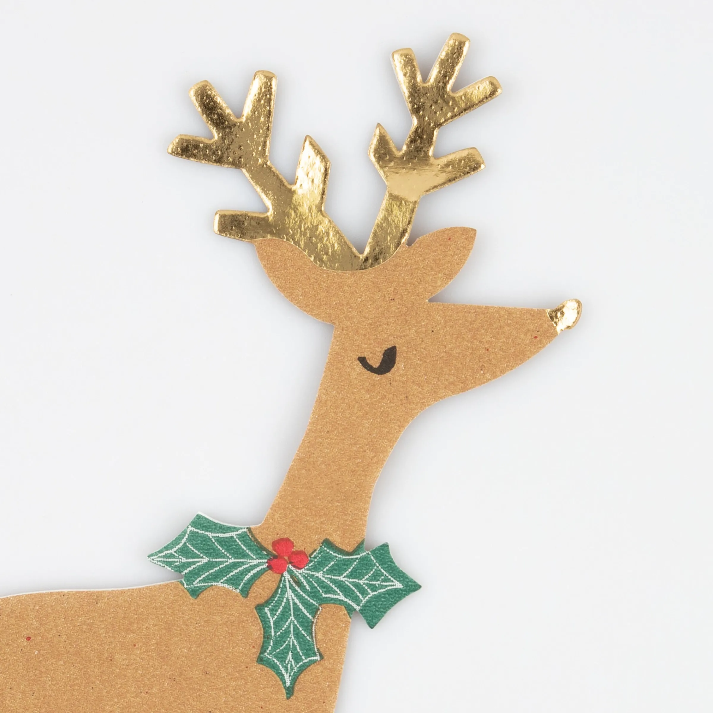 Reindeer With Holly Napkins (x 16)>Meri Meri New