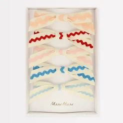 Ricrac Bow Hair Clips (x 5)><noscript><img width=