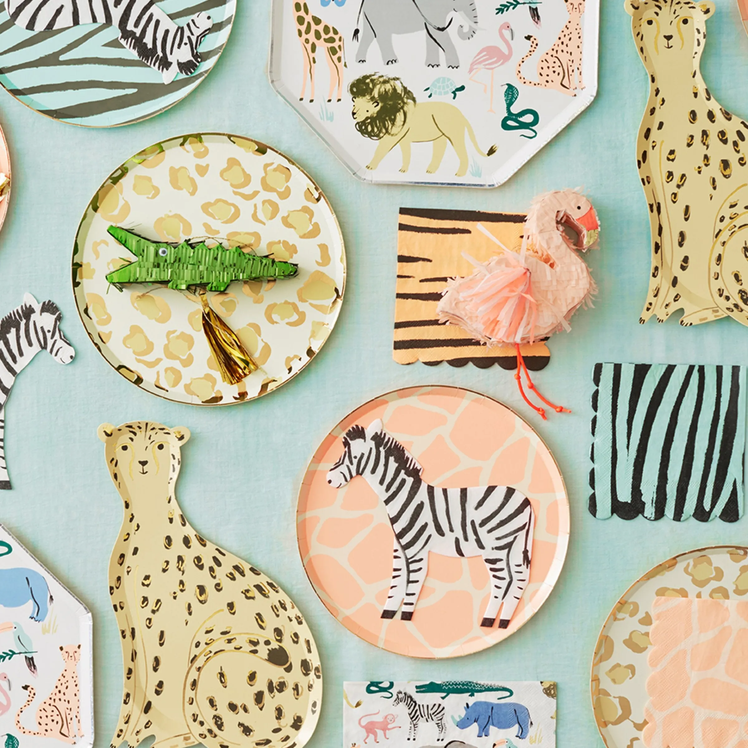Safari Animal Print Small Napkins (x 16)>Meri Meri Outlet