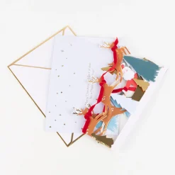 Santa's Sleigh 3D Scene Christmas Card>Meri Meri Sale