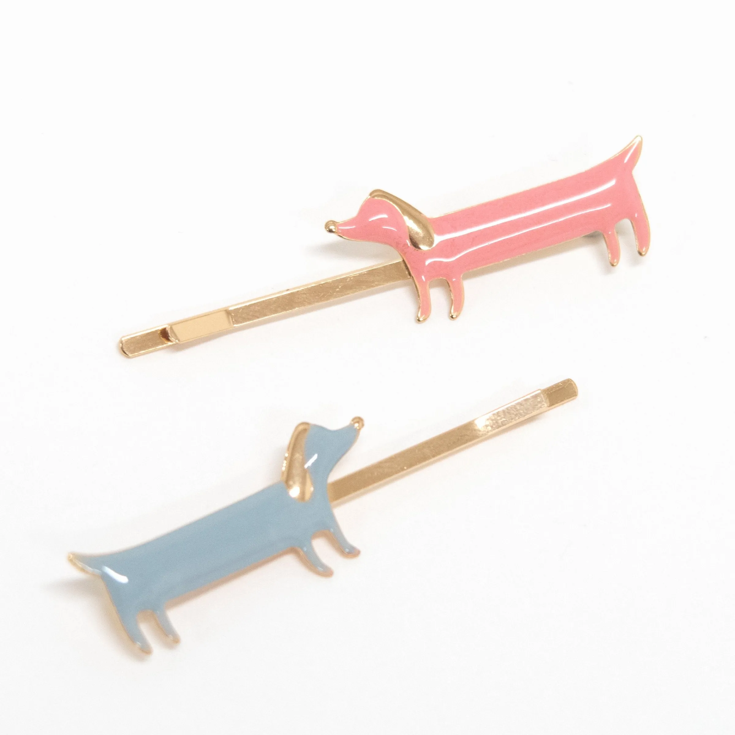 Sausage Dog Hair Slides (x 6)>Meri Meri Hot