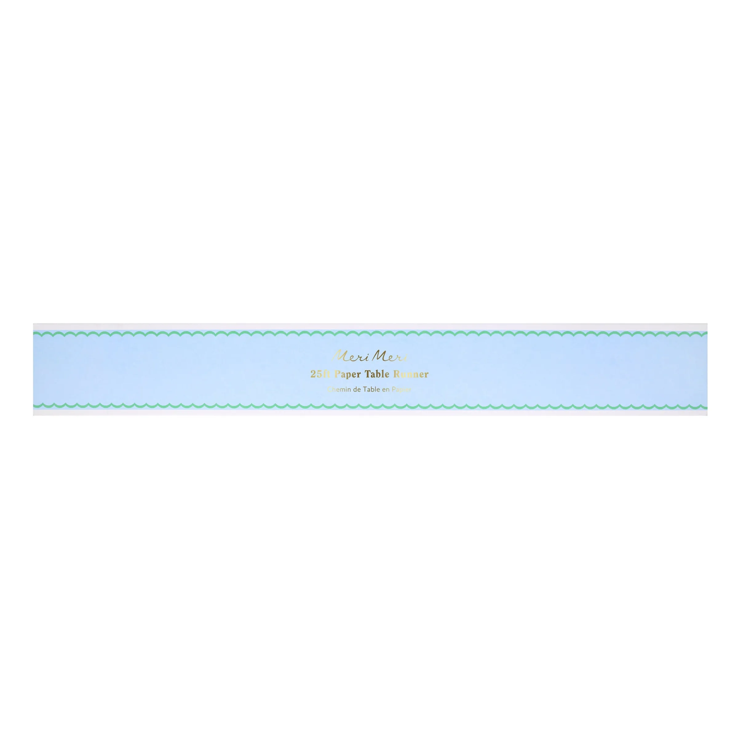 Scalloped Edge Blue Green Table Runner>Meri Meri Online