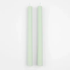 Sea Foam Green Table Candles (x 2)><noscript><img width=