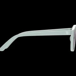 Seafoam Blue Keyhole Mirrored Lense Sunglasses><noscript><img width=