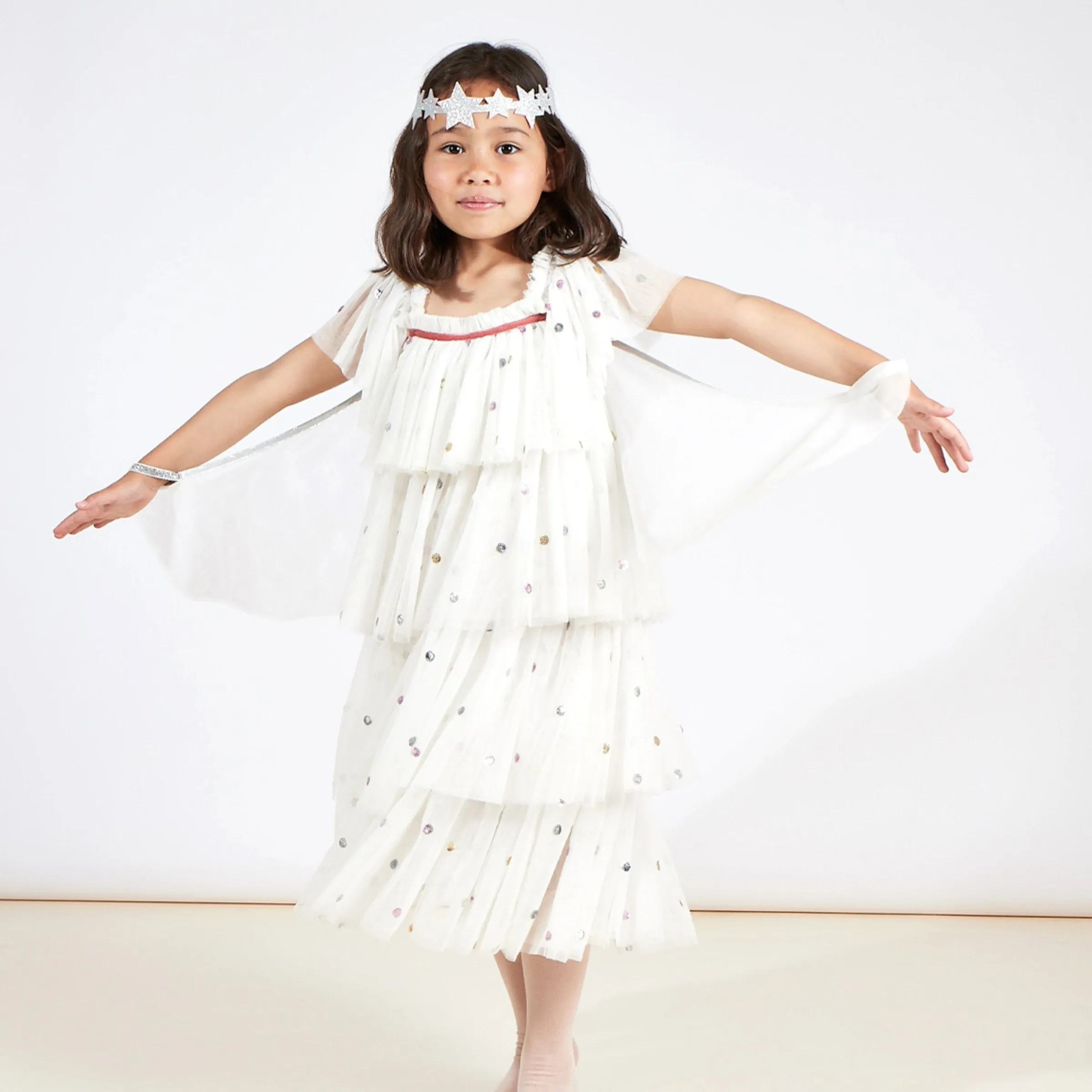 Sequin Tulle Angel Costume>Meri Meri Fashion